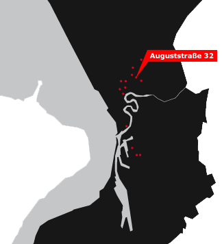 Kartenausschnitt Auguststrasse